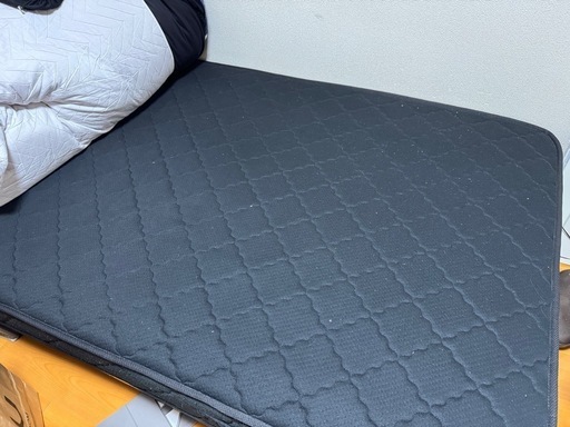 収納付きセミダブルベッド マットレス付き  