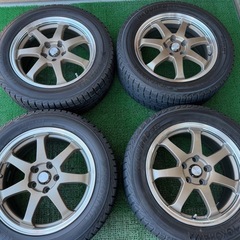 スタッドレスタイヤ ホイール 4本セット・225/55R17中古
品　
