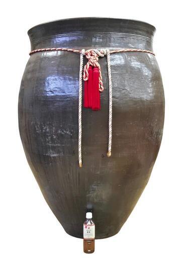 超特大甕　瓶　大甕　高さ120cm　口径75cm  水瓶　陶器 藍染