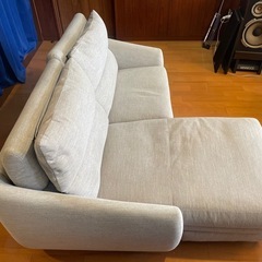 定価11.9万 ふかふか布張りカウチソファ(Nポケット A9H DR-GY) 定価(税抜)¥119,000 の画像