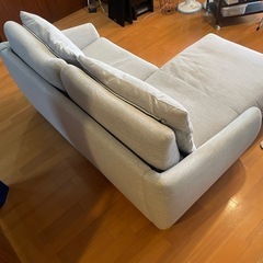 定価11.9万 ふかふか布張りカウチソファ(Nポケット A9H DR-GY) 定価(税抜)¥119,000 の画像