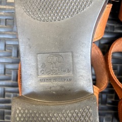 中古　ミツワ　ドライビングサンダル　ブラウンの画像