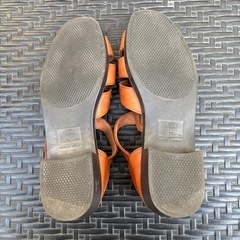 中古　ミツワ　ドライビングサンダル　ブラウンの画像