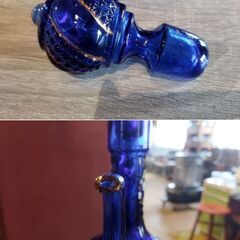 ペルシアガラス ペルシア工芸品 デキャンタ ハンドペイント オブジェ 置物　/MJ-1096 2Fの画像