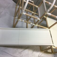 A3260　 野中製作所 CATCH Me! おりたたみロングスロープジム EX ナチュラル 　ジャングルジム すべり台の画像