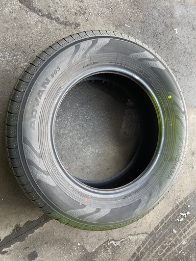 ★新車納車前外し★新古品 225/65R17 YOKOHAMA 夏タイヤ アドバン V03  アルファード 純正 2024年製 4本セ