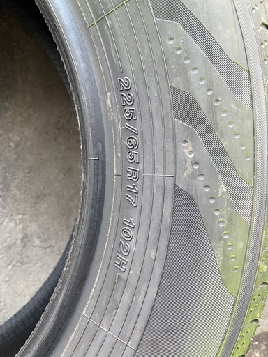 ★新車納車前外し★新古品 225/65R17 YOKOHAMA 夏タイヤ アドバン V03  アルファード 純正 2024年製 4本セ