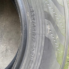 ★新車納車前外し★新古品 225/65R17 YOKOHAMA 夏タイヤ アドバン V03  アルファード 純正 2024年製 4本セット 　RAV4 ハリアー CX-5 エクストレイルの画像