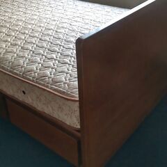 日本ベッド　セミダブル　NOBLS  マット　ベット　収納付きフレーム　USEDの画像