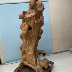 木の置物　
の画像