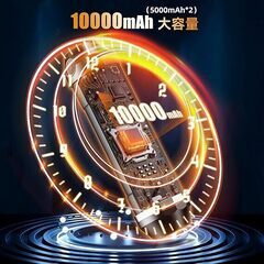 残り4個です。充電式 カイロ 電気カイロ usb モバイルバッテリー機能  懐中電灯付き２個セット　卸します　ウオーキング・キャンプ・モバイルバッテリー・通学・通勤の画像