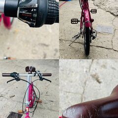 【❗️✨コンパクトサイズ✨❗️】カインズホーム製🌟 20インチ自転車 🌟ピンク色 🌟 通学・通勤・普段使いに❗️の画像