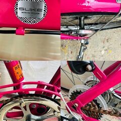 【❗️✨コンパクトサイズ✨❗️】カインズホーム製🌟 20インチ自転車 🌟ピンク色 🌟 通学・通勤・普段使いに❗️の画像