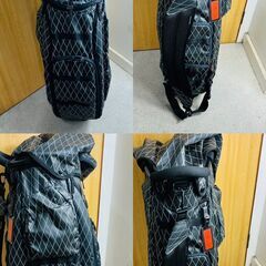 【❗️✨人気モデル✨❗️】MIZUNO 🌟ゴルフバッグ🌟 BOLSA VOADORA 黒 🌟シンプルデザイン 耐久性抜群❗️の画像