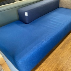 ブロックソファ　無印良品　ブルー