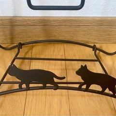 猫模様①スリッパラック　の画像