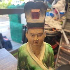 中国　唐三彩　陶器製　置物 人形　全長41.5㎝　【リサイクルショップ道楽屋】の画像