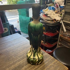 中国　唐三彩　陶器製　置物 人形　全長41.5㎝　【リサイクルショップ道楽屋】の画像