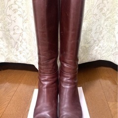アン・クライン:Anne Klein:茶系:サイドジップ　ロング...