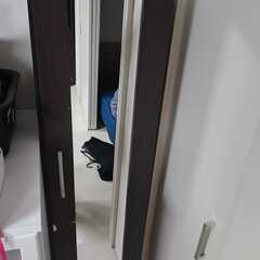 扉付き本棚(掃除用具入れとして使用可能)