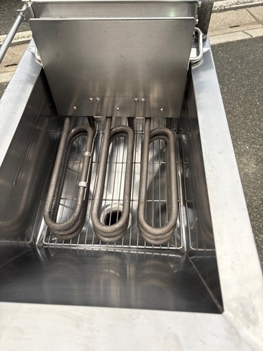 ■中古品 マルゼン 電気フライヤー MEF-13 2005年 ３相200V 350ｘ600ｘ910ｍｍ動作問題なし■