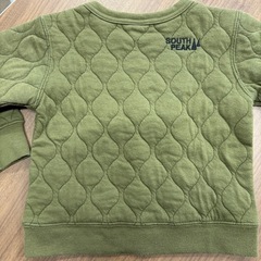 キルト地カーキトレーナー　90cm
の画像