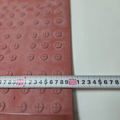 【２枚セット】JRゴムマット・レンガ色（外階段用）美品・中古の画像