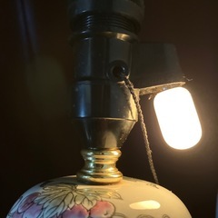 陶器スタンドランプシェード無し　中古　　動作確認済み　良好の画像