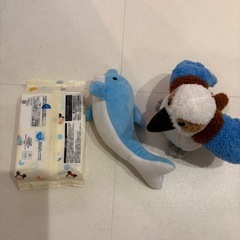 未使用！イルカ　鳥　ぬいぐるみの画像