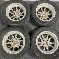 ヨコハマ ブルーアース 155/65R13 2019年製 アルミホイール付き 軽自動車に の画像