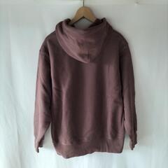 GU　裏起毛パーカー　スウェット　Мサイズ　茶　男女兼用　ダメージ無しの画像
