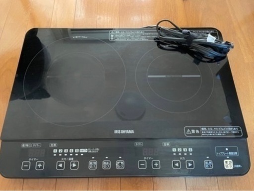 IHコンロ　2口　アイリスオーヤマ　18年製