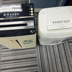 【取引決定】シュレッダー2台　差し上げます