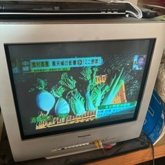地デジチューナーとDVDデッキ付き　ブラウンカンテレビの画像