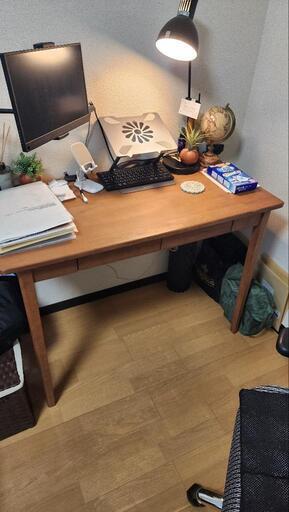 天然木目作業デスク