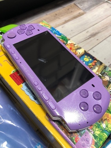 PSP3000ライラックパープルジャンク品