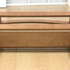 ブックスタンド　木製　横48㎝×奥行き19㎝×高さ40㎝　本棚　インテリア　家具　中古品の画像