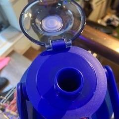 【0円/条件あり】SANTECO 水筒 真空断熱 大容量 魔法瓶 保冷 保温 1900ML ストロー付き 直飲み スポーツドリンク対応 おしゃれ 広口 18／8ステンレススチール ERIE ブルーの画像