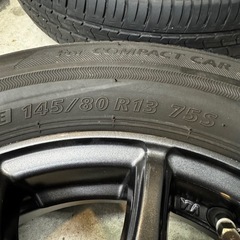 軽カー用13インチ
　タイヤ&ホイール4本セットの画像
