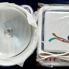 🍲ニラサワ製販 雅 卓上鍋&加温トレー 箱付未使用品 日本製 調理器具の画像