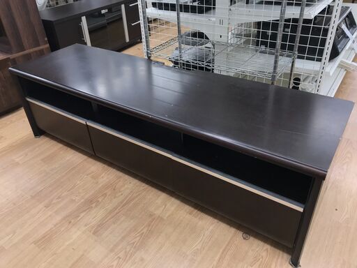 ★ジモティ割あり★  テレビ台 こげ茶色 H47×W167×D48 クリーニング済み KJ8003