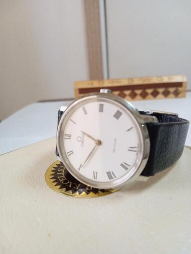 美品。OMEGA メンズ デ・ヴィル 手巻き 腕時計 ホワイトローマン文字盤