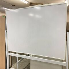 中古　ホワイトボード　両面　自立式　脚付　キャスター付　1200×900　①　愛知　一宮市　江南市　稲沢市　名古屋　岐阜　各務ヶ原　岐南町　羽島　三重　グッドプライス一宮の画像