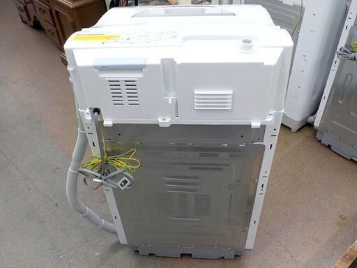 西岡店 洗濯機 5.5㎏ 2019年 シャープ ES-TX5D-S ホワイト ヒーター乾燥:3.5kg 乾燥機 全自動洗濯機 単身 