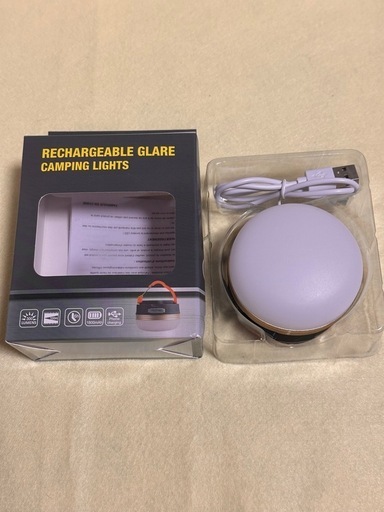 新品未使用　充電式 ledランタン アウトドア携帯キャンプ用品　応急 防災 停電用