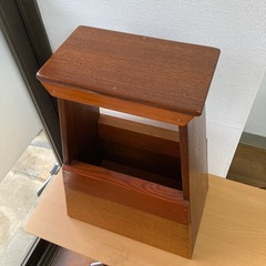 レトロ家具　踏み台　脚立　アンティークの画像
