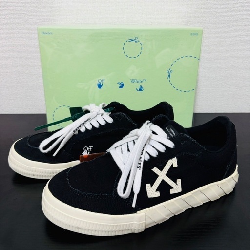 オフホワイト Off-White Low Vulcanized 黒 42