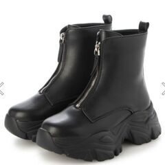 ジッパーブーツ 未使用 23.5の画像