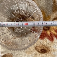 クリスタルガラス　お皿4枚の画像