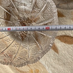 クリスタルガラス　お皿4枚の画像